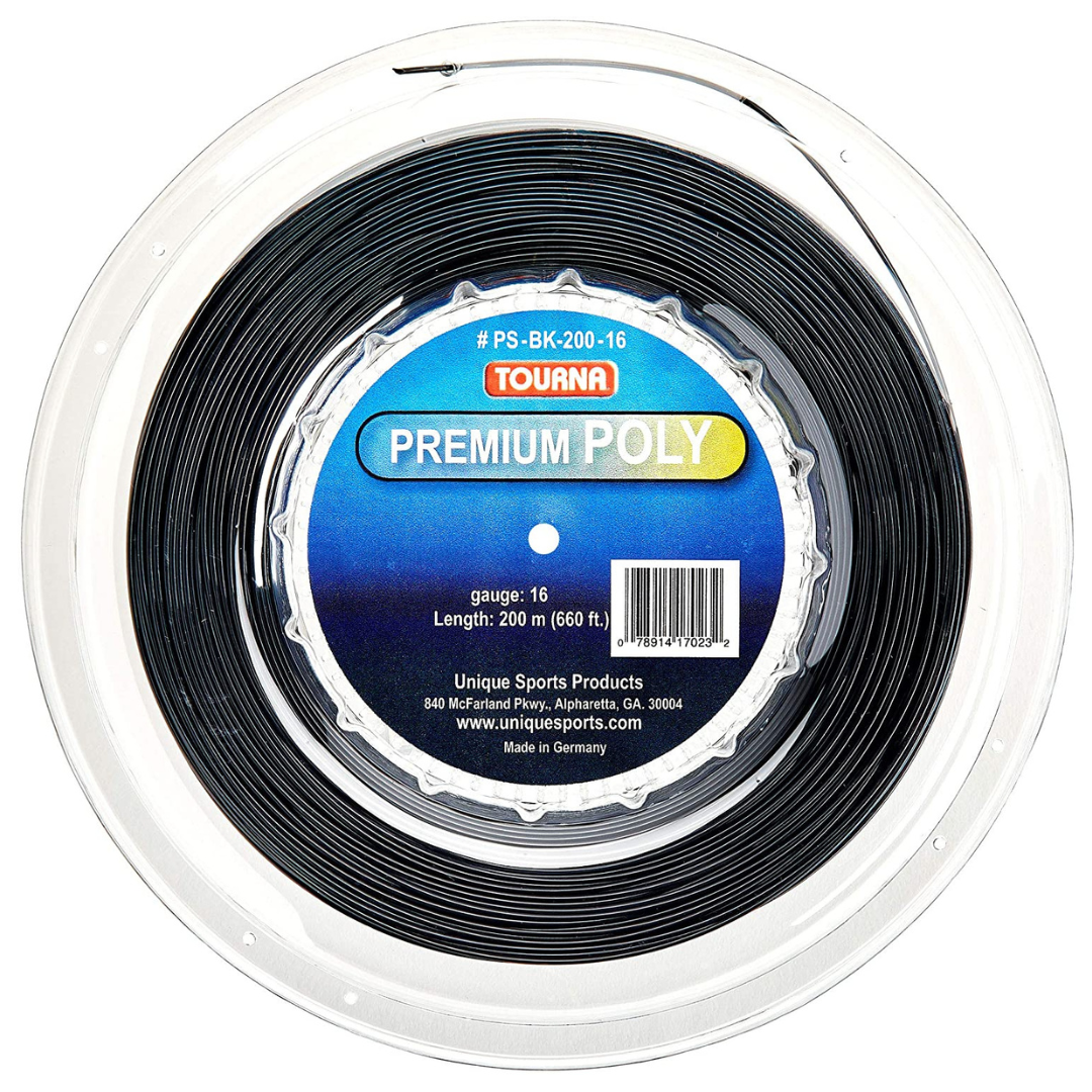 Cuerda Para Raqueta De Tenis Tourna Premium Poly- Rollo 200m