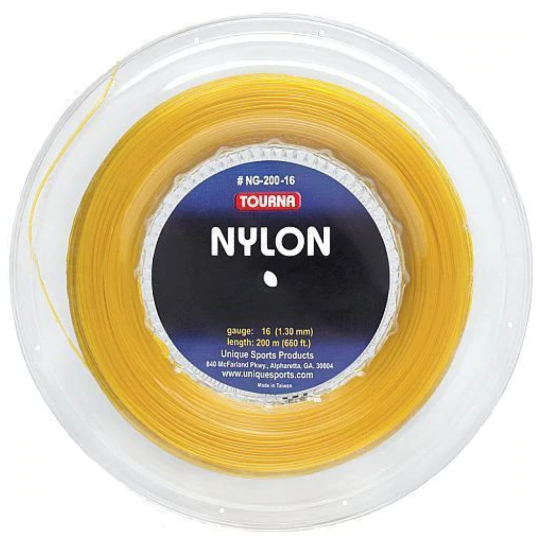 Cuerda Para Raqueta De Tenis Tourna Nylon- Rollo 200m