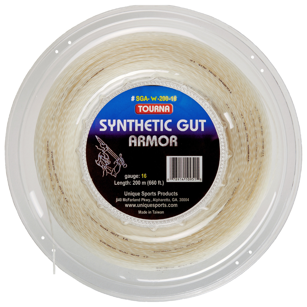 Cuerda Para Raqueta De Tenis Tourna Synthetic Gut Armor Rollo 200 Metros