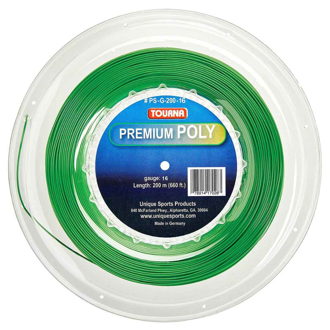 Cuerda Para Raqueta De Tenis Tourna Premium Poly- Rollo 200m