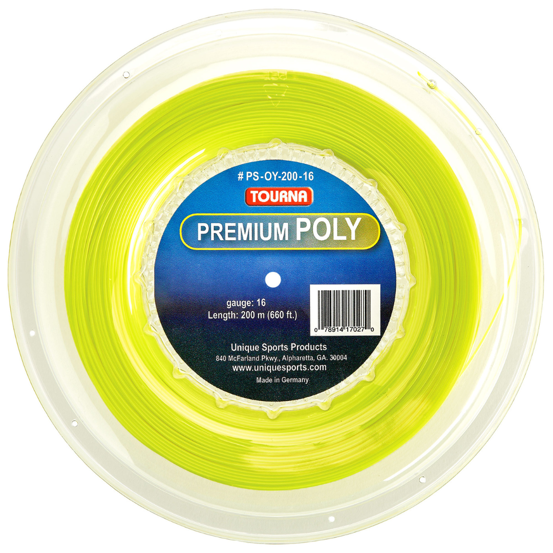 Cuerda Para Raqueta De Tenis Tourna Premium Poly- Rollo 200m