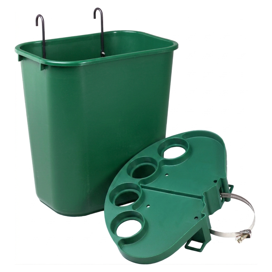 Cesto de Basura con Bandeja para Cancha de Tenis Tourna