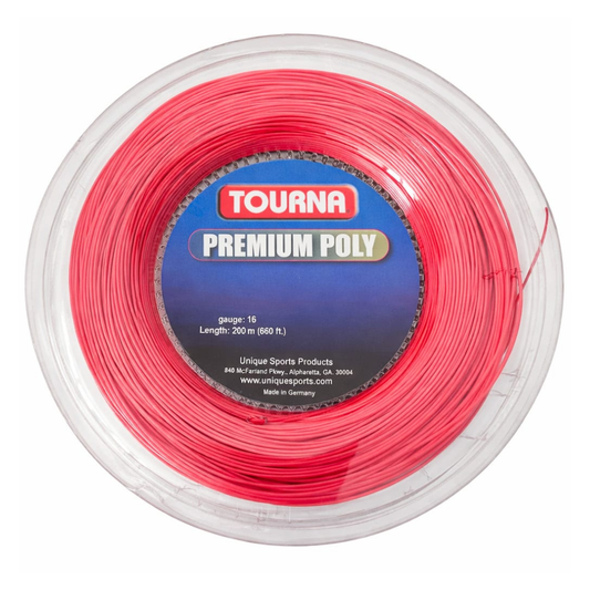 Cuerda Para Raqueta De Tenis Tourna Premium Poly- Rollo 200m
