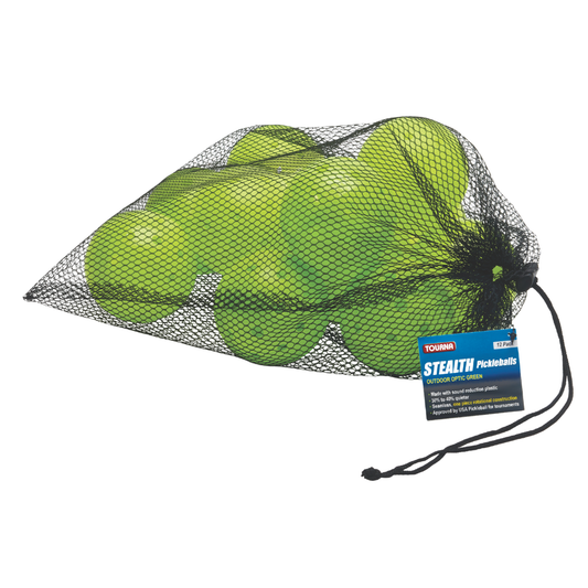 Pelotas de Pickleball Silenciosas Tourna para Exterior 12 Pz