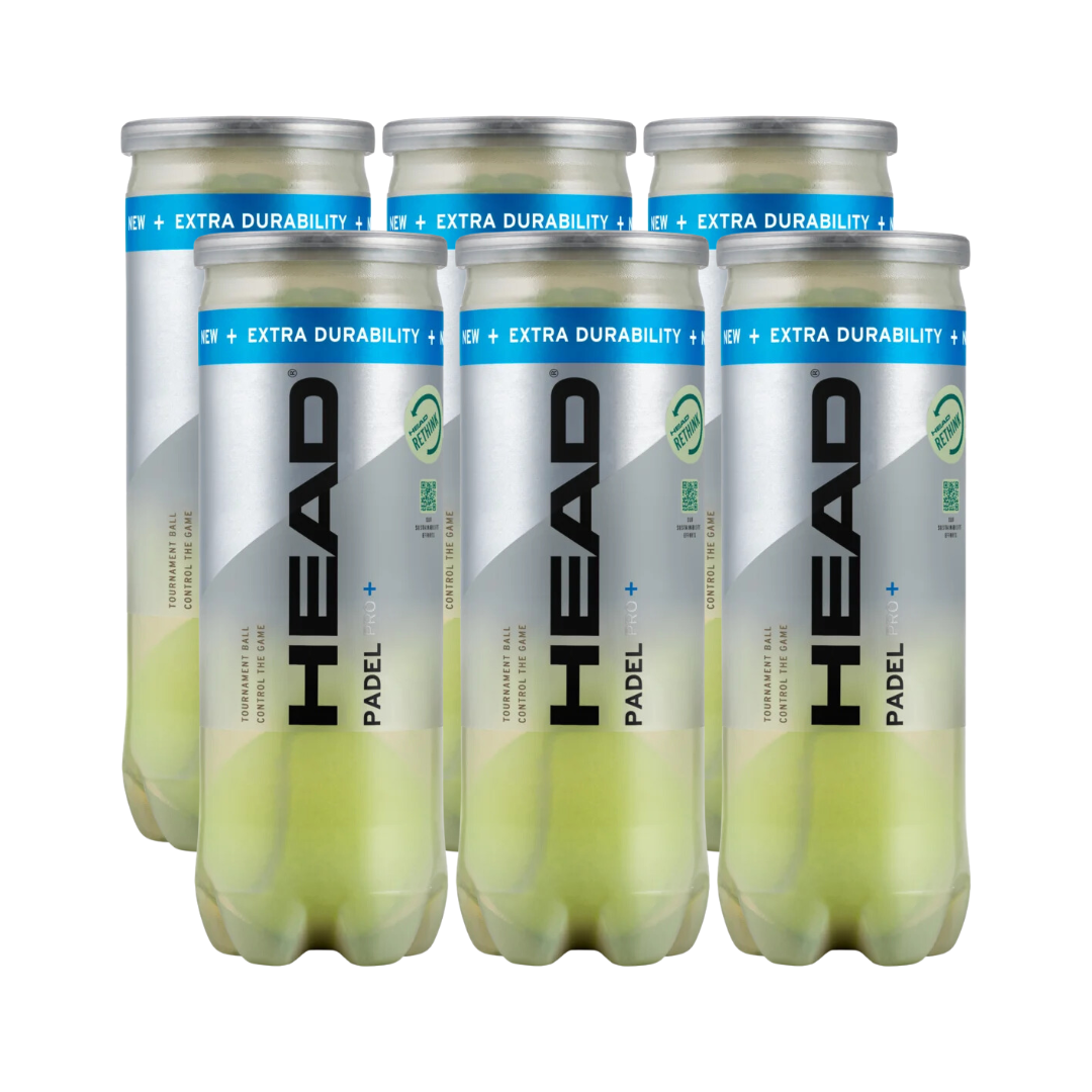 Pelotas Head Padel Pro + 6 Pack